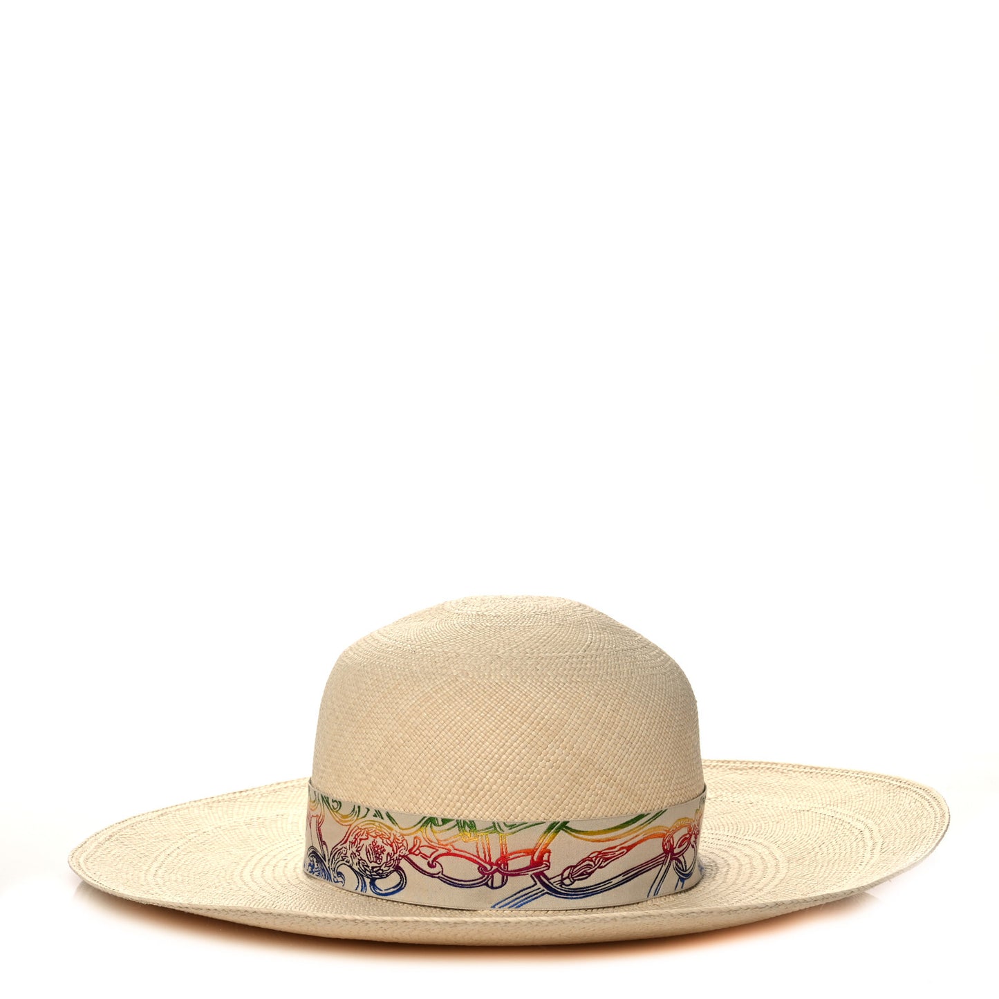 Straw Panama Brisa Brides De Gala Hat 57 Naturel Multicolore