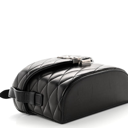 Saint Laurent Lambskin Quilted Monogram June Box Bag Black 8 of 10