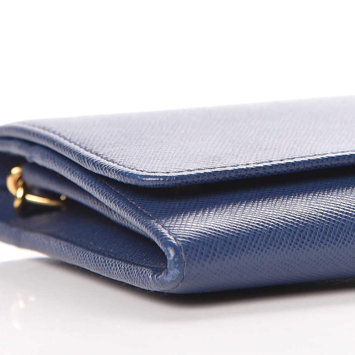 Saffiano Metal Oro Chain Wallet Bleuette