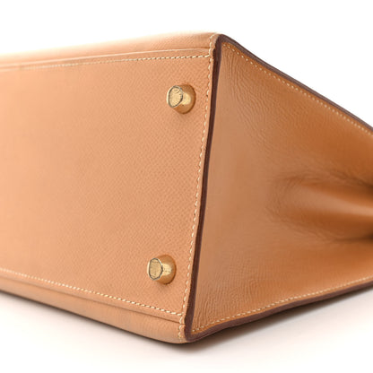 Hermes Courchevel Kelly Sellier 28 Sable 10 of 17