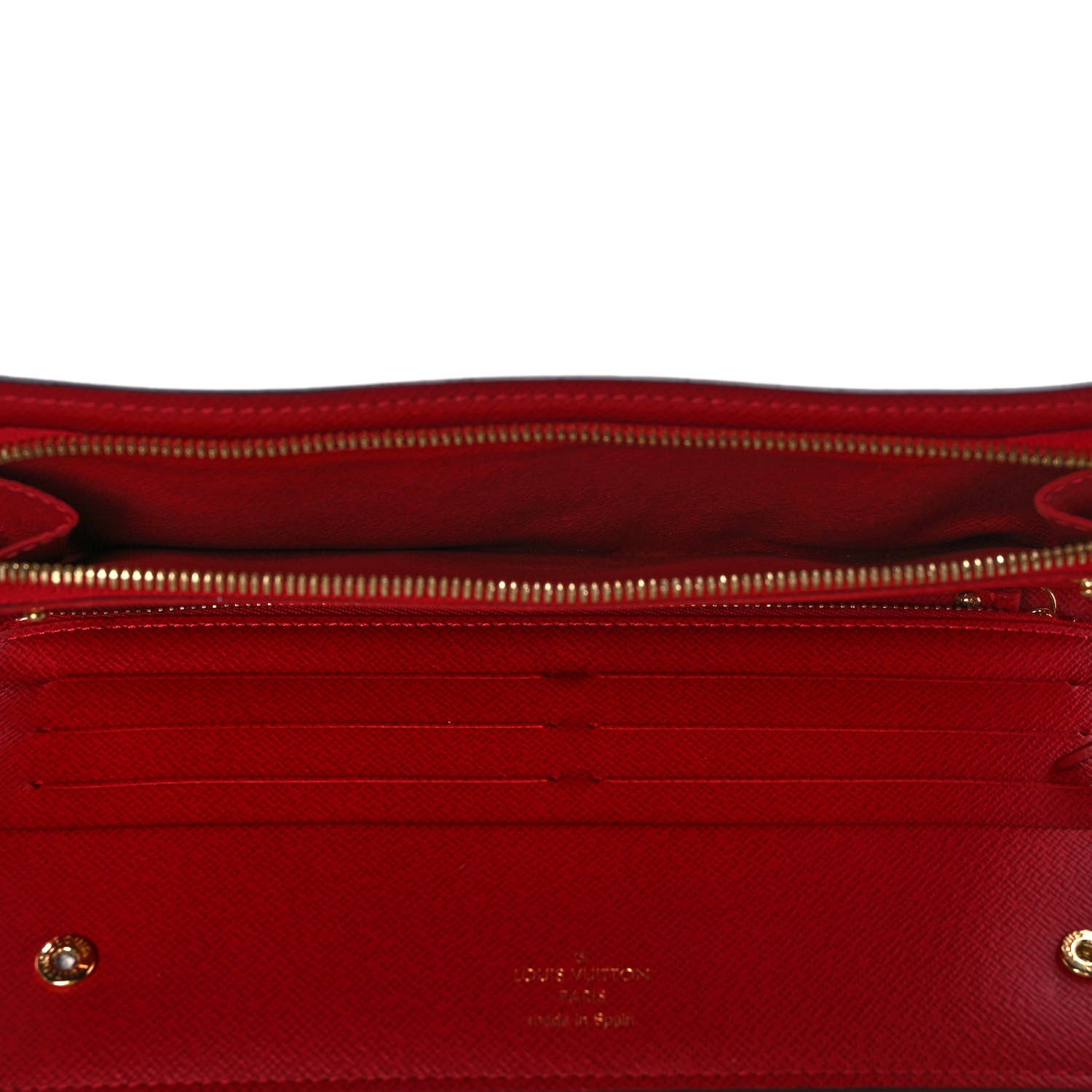 Louis Vuitton Damier Ebene Insolite Wallet Red 6 of 11