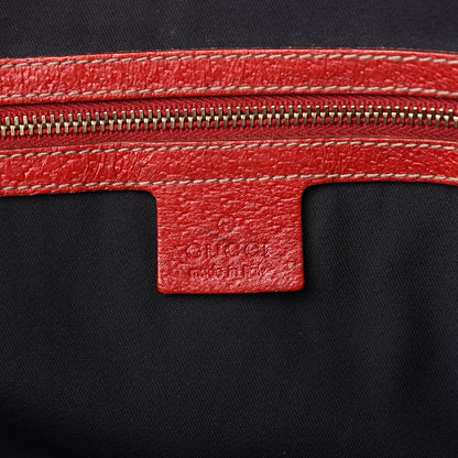 Gucci Monogram Large Jolicoeur Tote Navy Red 6 of 16