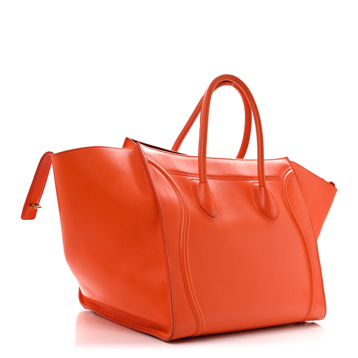 Supple Calfskin Medium Phantom Luggage Orange