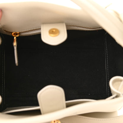 Tom Ford Grained Calfskin Small Padlock Top Handle Chalk 5 of 9