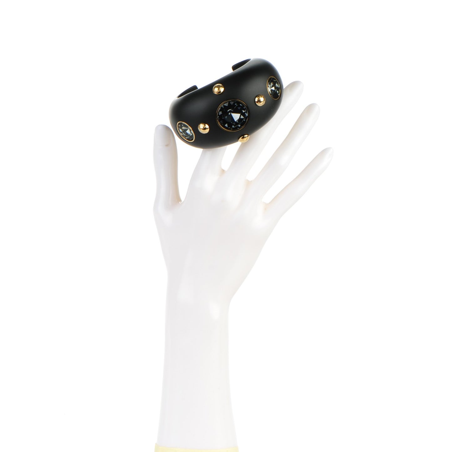 Resin Crystal Over The Rainbow Cuff S Black