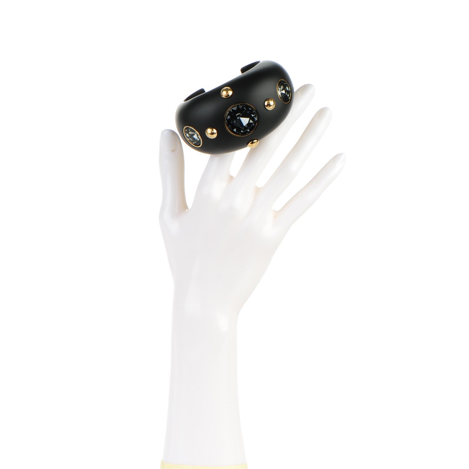Louis Vuitton Resin Crystal Over The Rainbow Cuff S Black 2 of 5