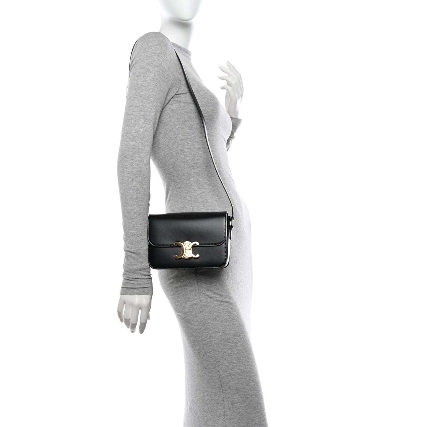 Shiny Calfskin Teen Triomphe Black