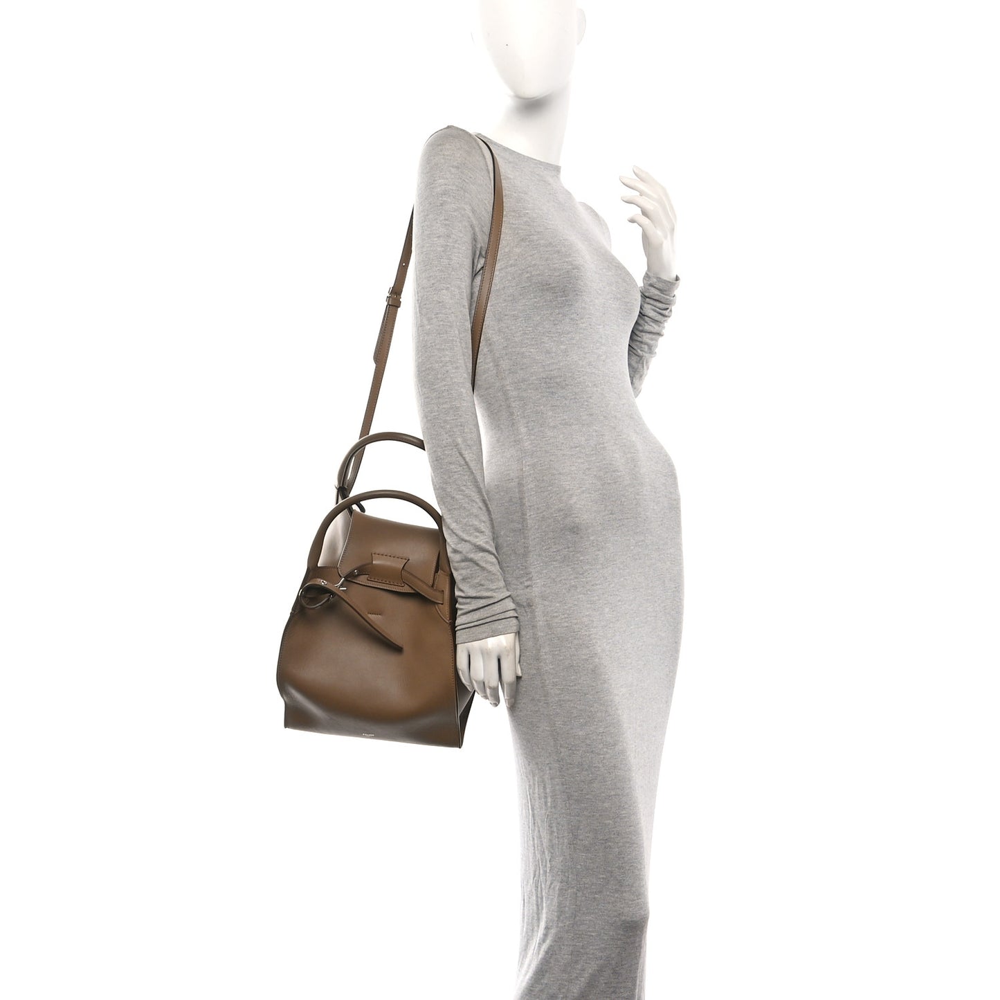 Supple Grained Calfskin Small Big Bag Light Taupe