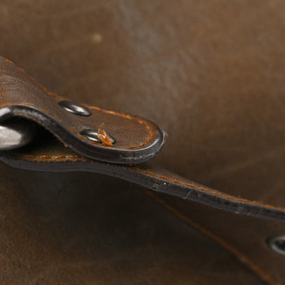 Christian Dior Calfskin Gaucho Double Saddle Bag Brown 15 of 16