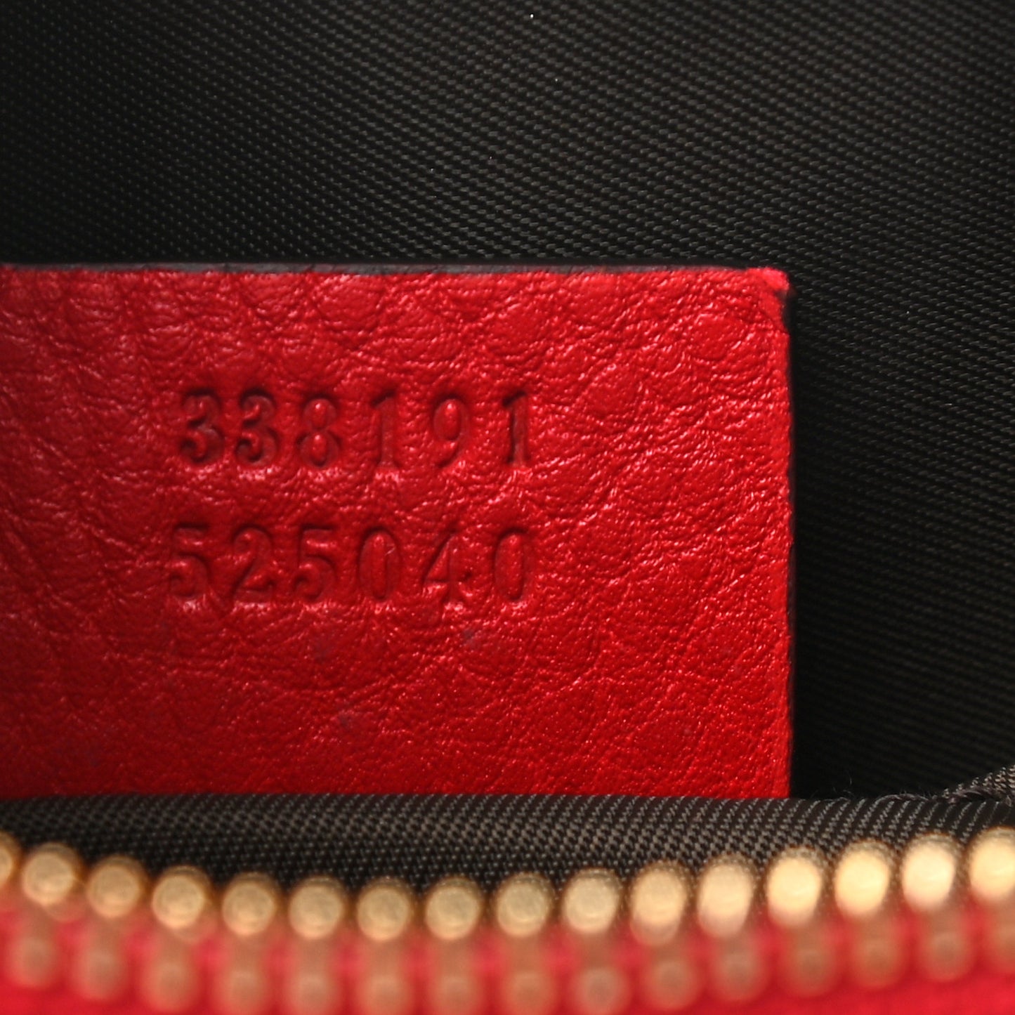 Pebbled Calfskin Soho Cosmetic Case Tabasco Red