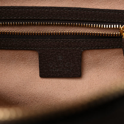 Gucci GG Supreme Monogram Web Small Ophidia Top Handle Shoulder Bag Brown 6 of 11