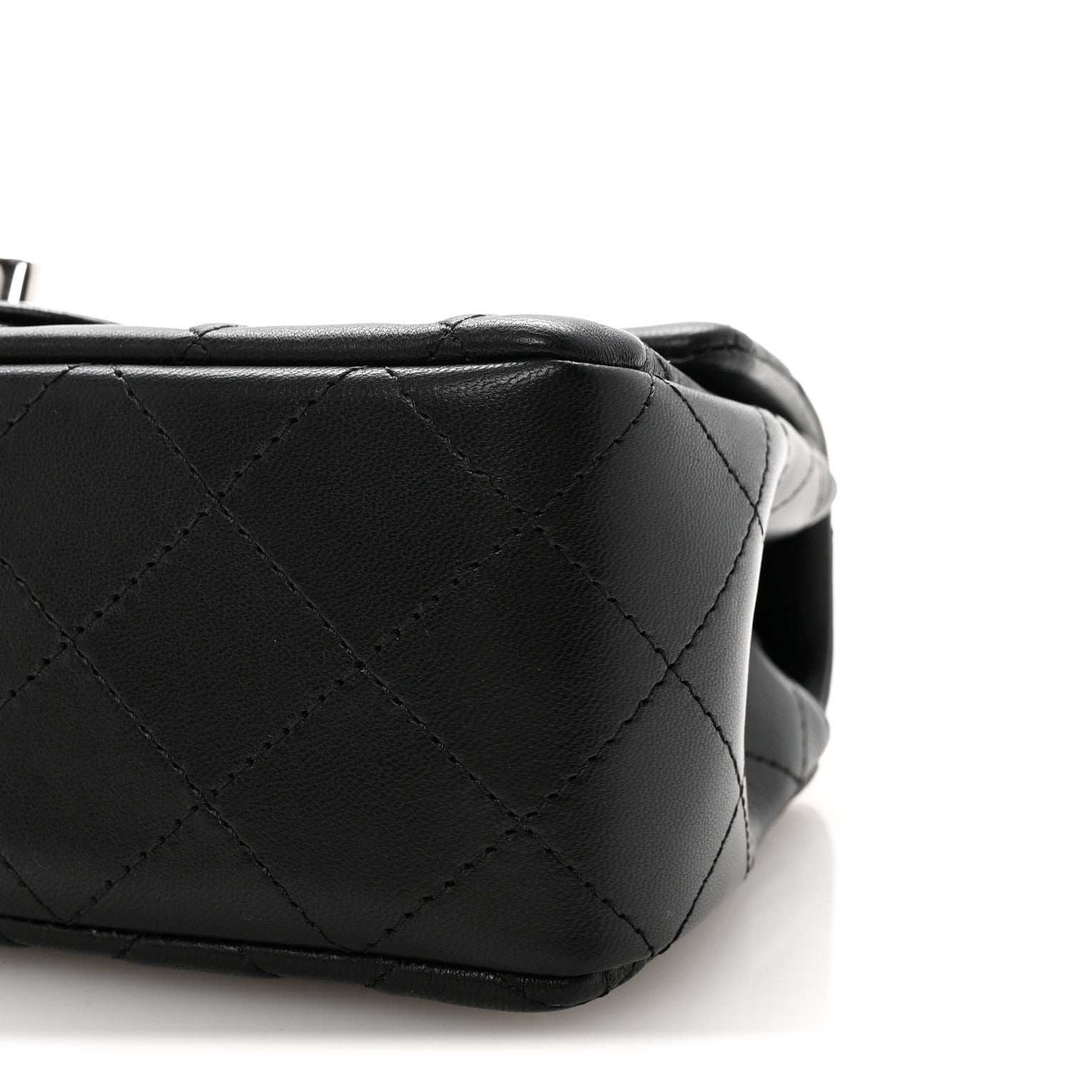 Chanel Lambskin Quilted Mini Rectangular Flap Black 10 of 11