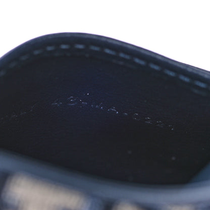 Christian Dior Oblique Saddle Card Holder Blue 8 of 11