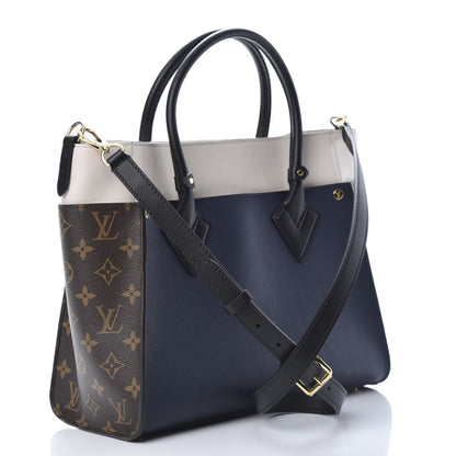 Louis Vuitton Calfskin Monogram On My Side Marine 3 of 10