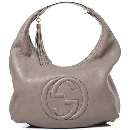 Gucci Pebbled Calfskin Large Soho Hobo New Fango 1 of 12