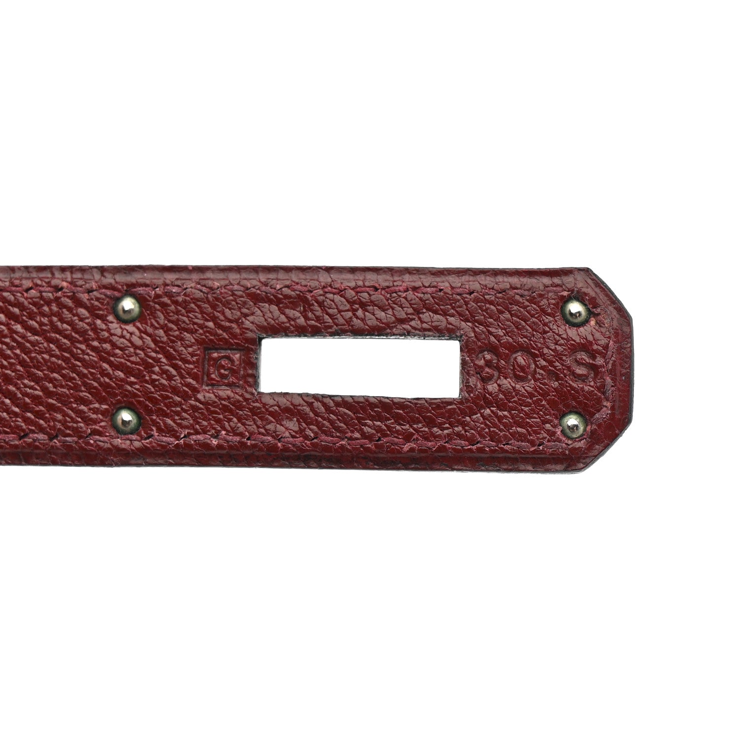 Hermes Chevre De Coromandel Kelly Sellier 32 Rouge H 7 of 17