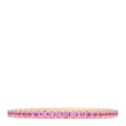 David Yurman 18K Rose Gold Pink Sapphire 1.85mm Eden Eternity Band Ring 66 11.5 1 of 4