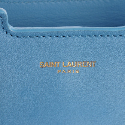 Saint Laurent Calfskin Small Classic Y Cabas Blue Glacier 5 of 8