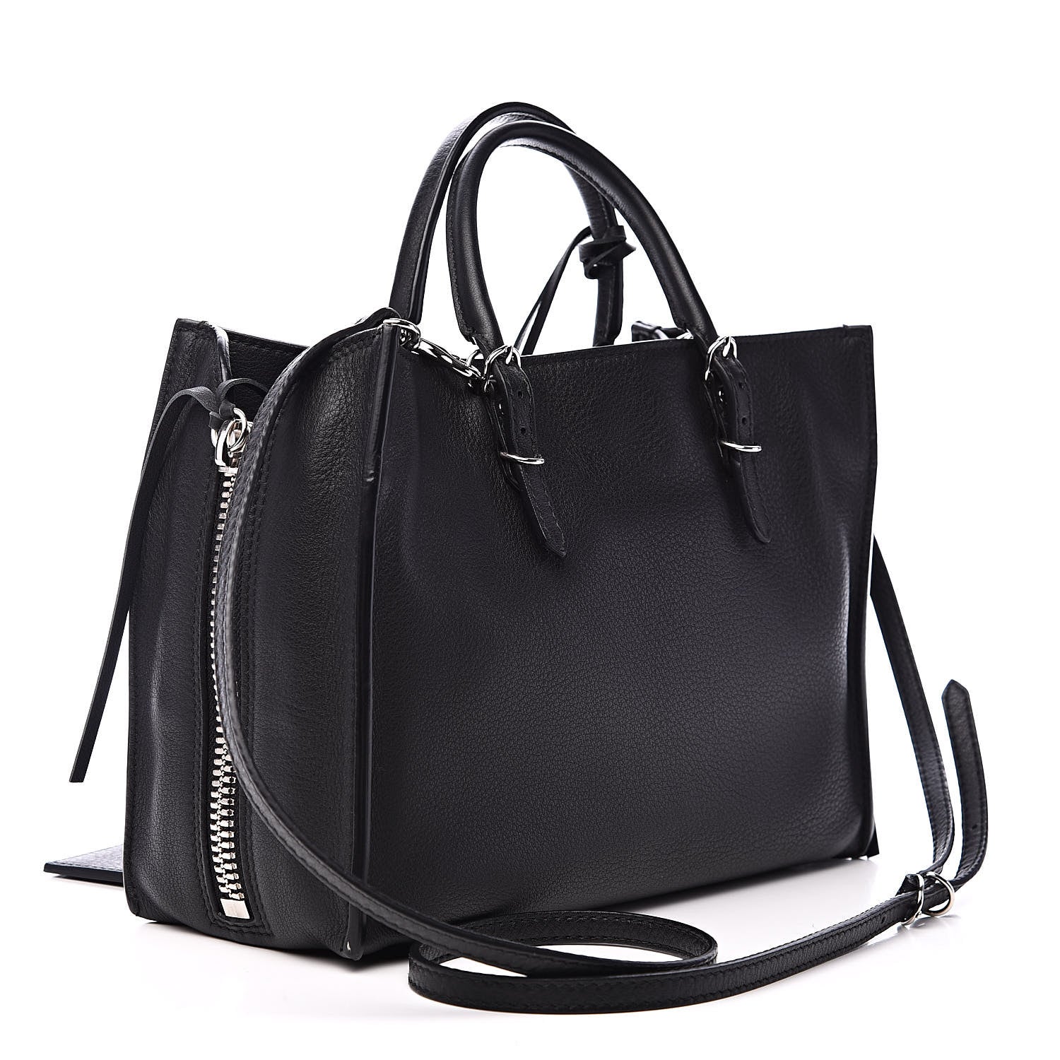 Balenciaga Veau Papier A6 Zip Around Tote Black 3 of 11