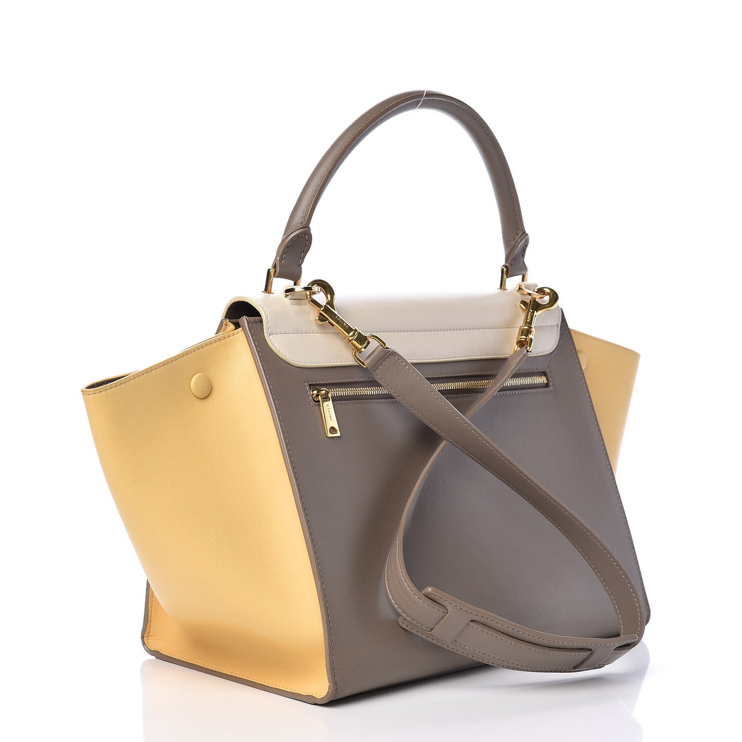 Smooth Calfskin Medium Tri-Color Trapeze Butter