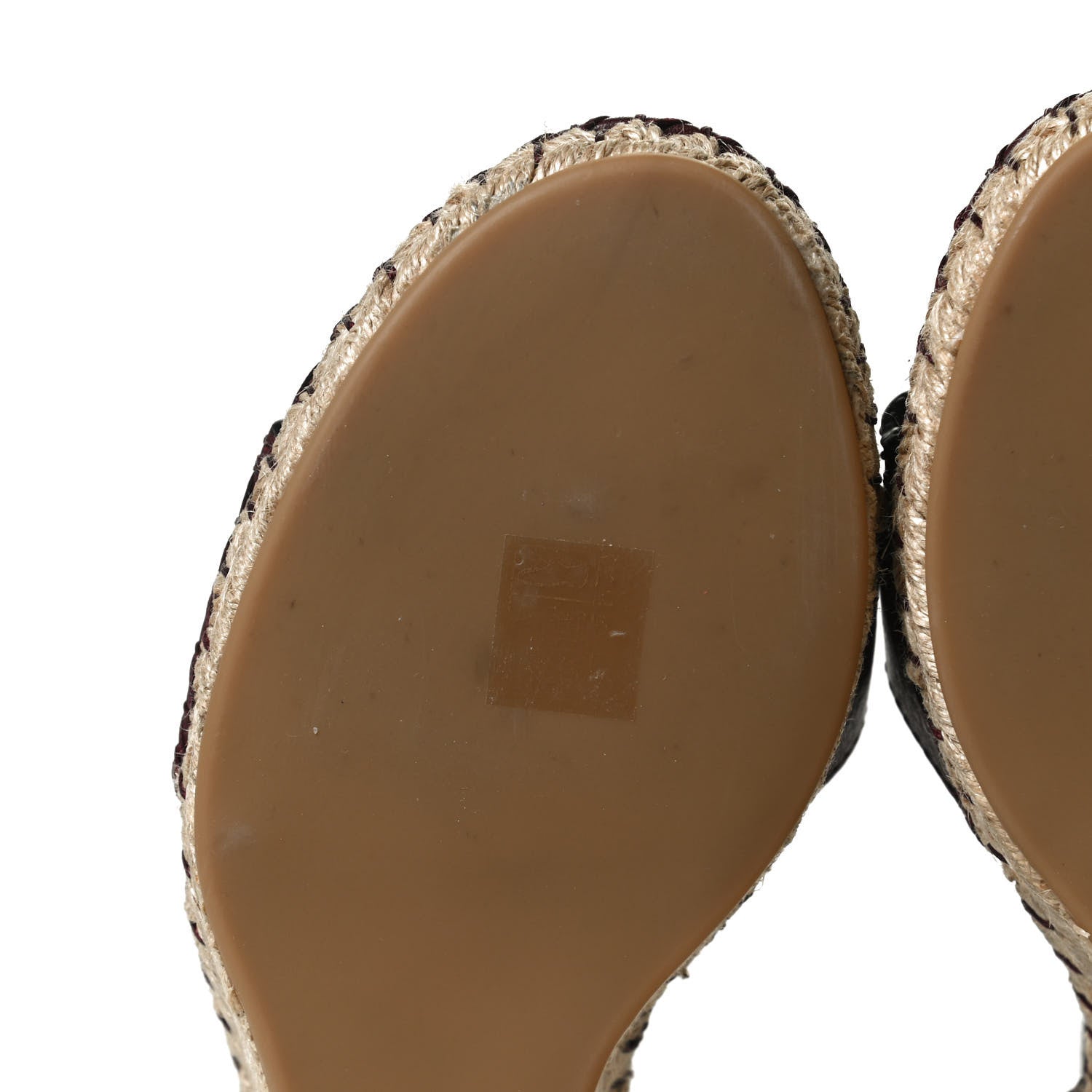 Valentino Garavani Grainy Cowhide VLogo Ankle Wrap Espadrille Wedge Sandals 41 Rubin 10 of 10