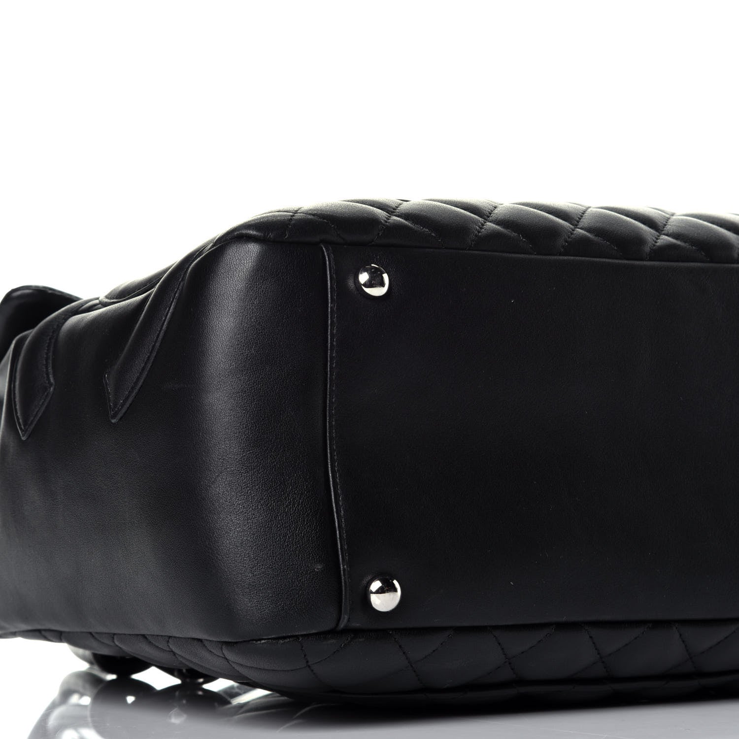 Chanel Calfskin Quilted Large Cambon Flap Black 7 of 8