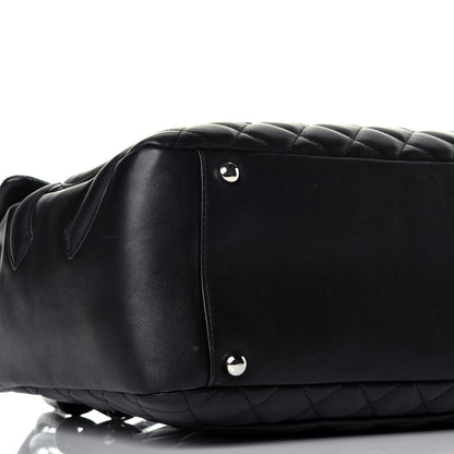 Chanel Calfskin Quilted Large Cambon Flap Black 7 of 8
