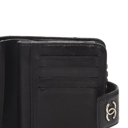 Chanel Patent Caviar CC Compact French Flap Wallet Black 12 of 13