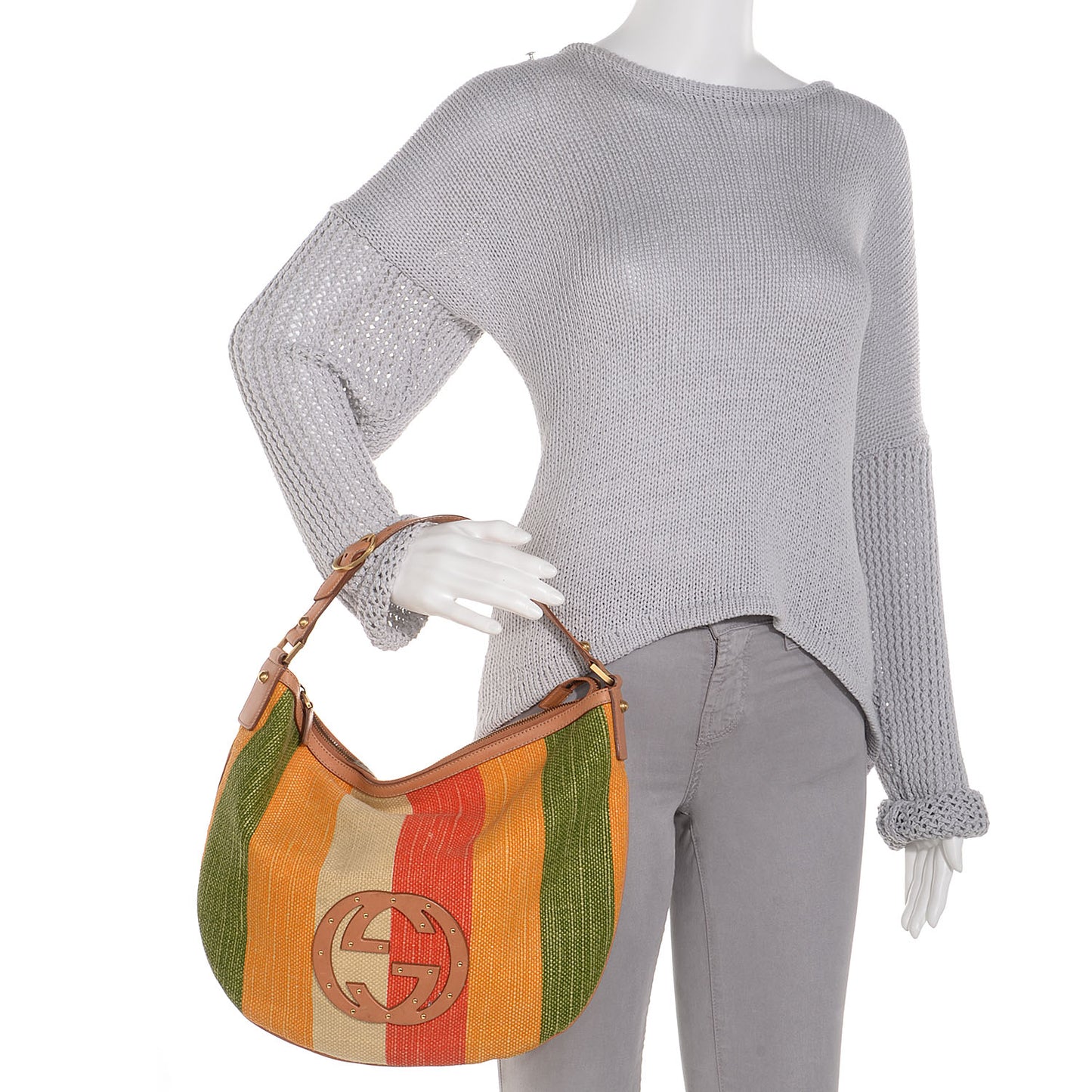 Canvas Striped Small Blondie Hobo Multicolor