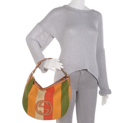 Gucci Canvas Striped Small Blondie Hobo Multicolor 2 of 7