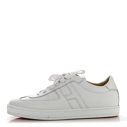 Hermes Epsom Womens Boomerang Sneakers 41 White 1 of 11