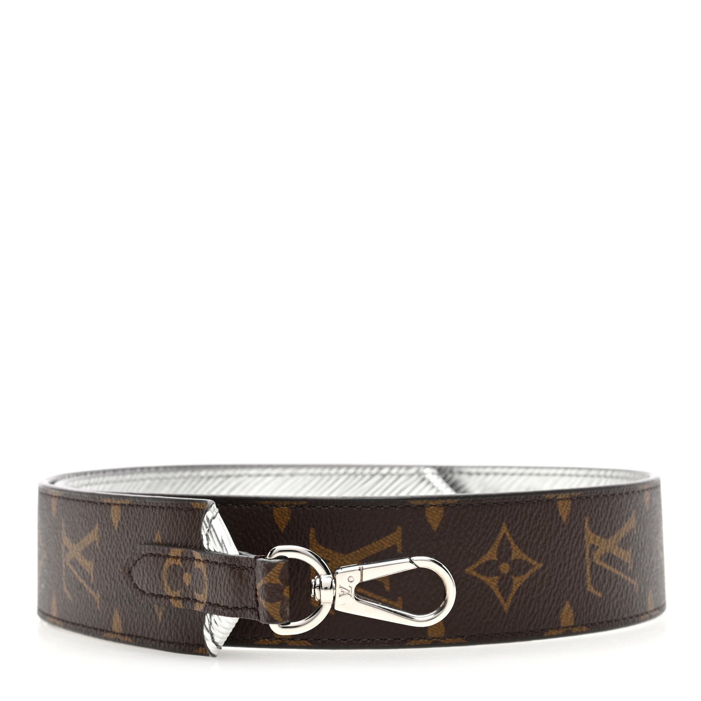 Epi Monogram Bandouliere Shoulder Strap Silver