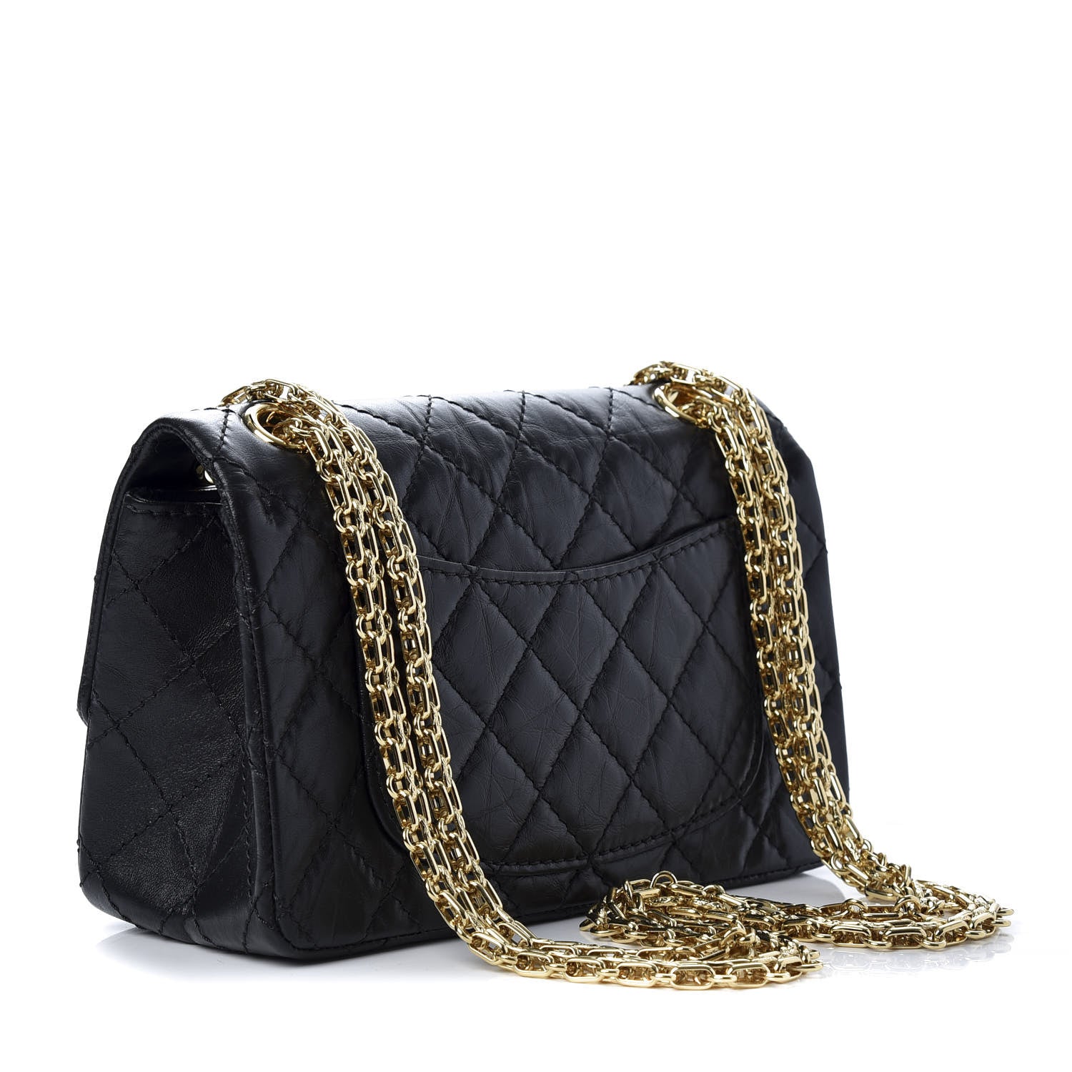 Chanel Aged Calfskin Quilted 2.55 Reissue Mini Flap Black 6 of 19