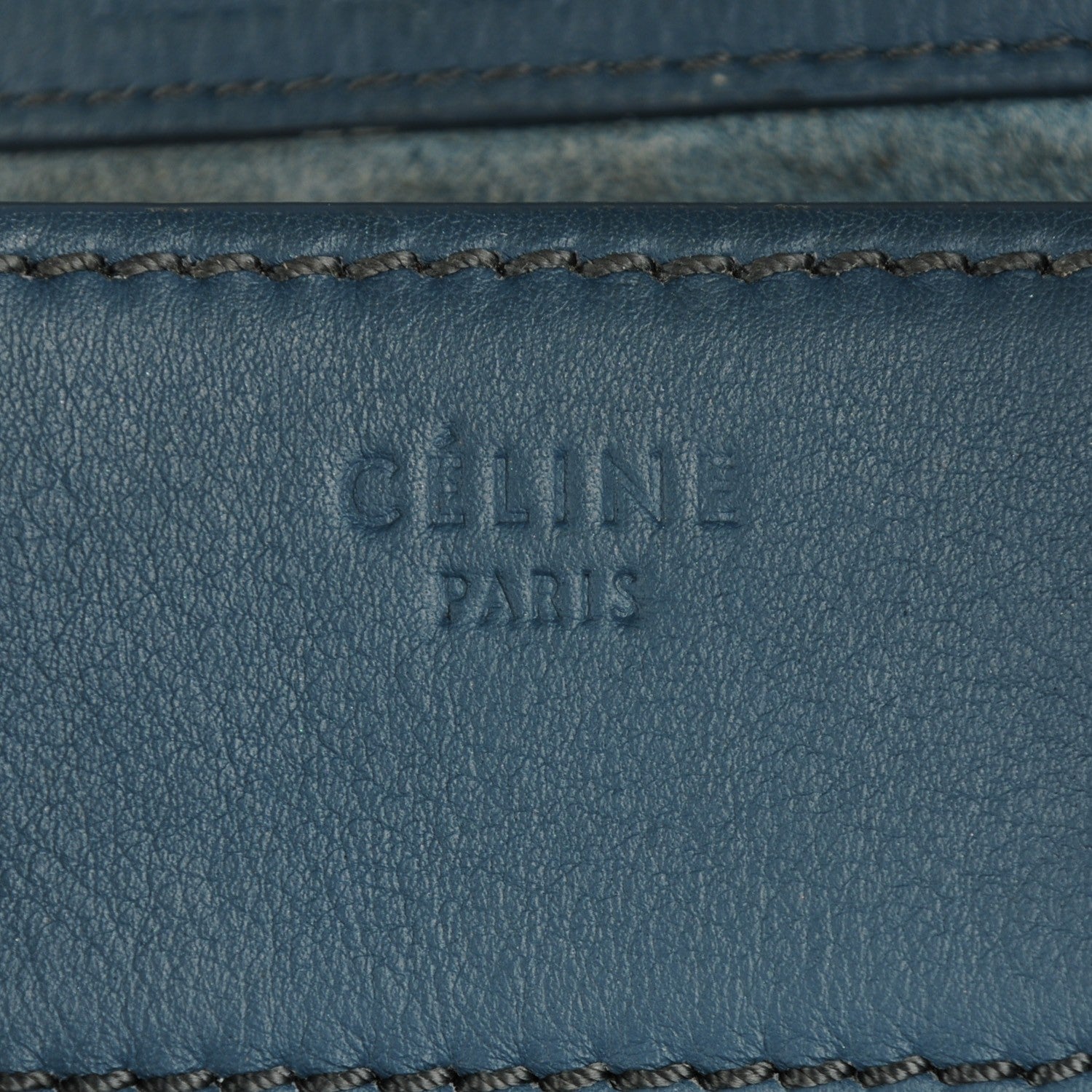 Celine Supple Calfskin Medium Phantom Luggage Slate Blue 8 of 10