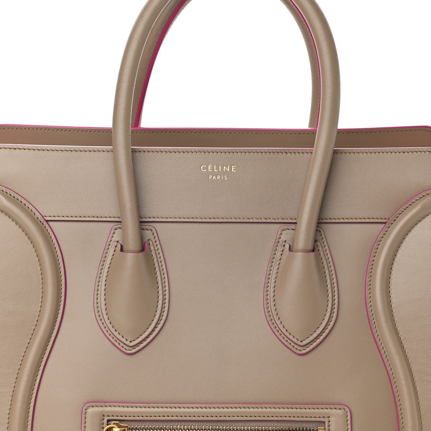 Smooth Calfskin Mini Luggage Beige