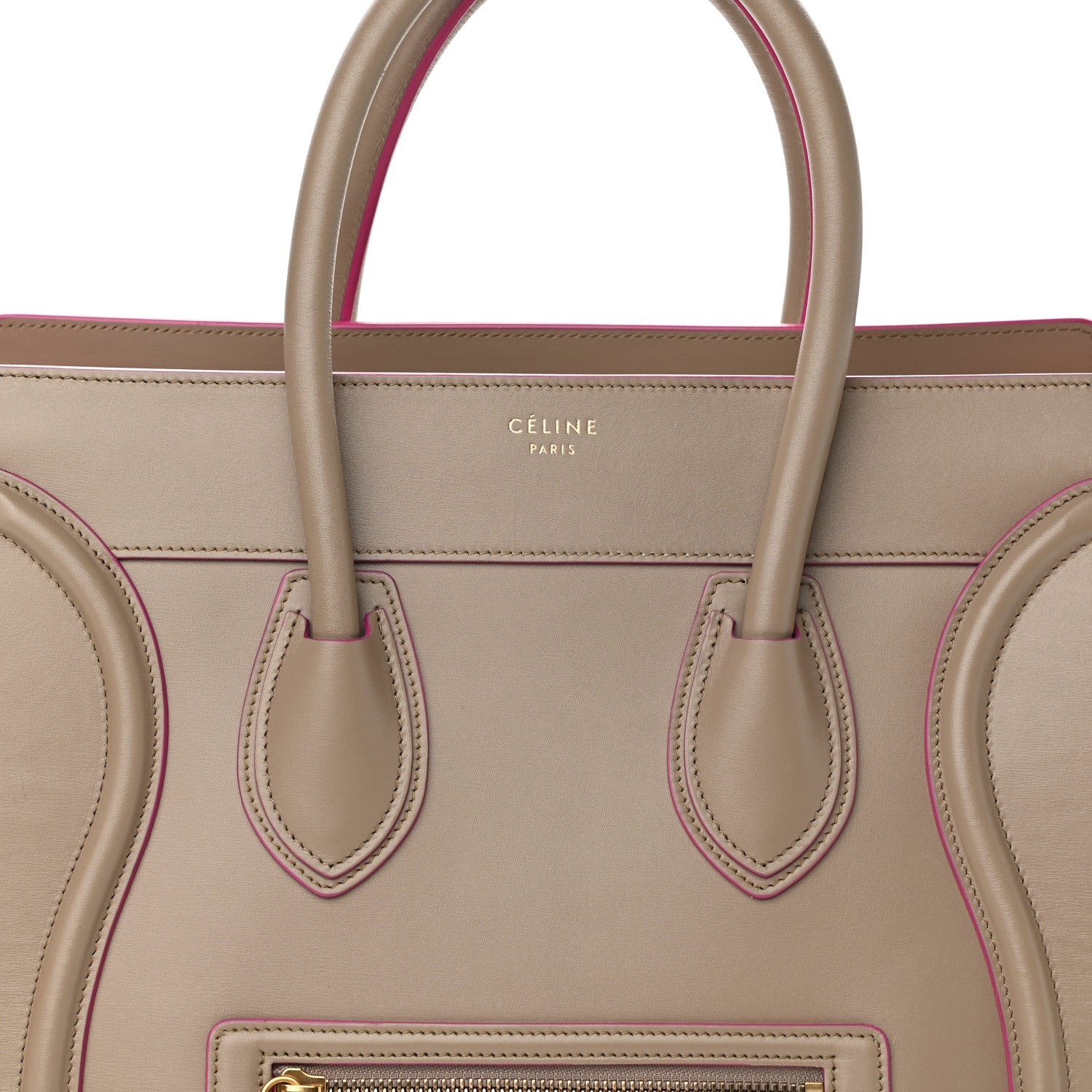 Celine Smooth Calfskin Mini Luggage Beige 7 of 10
