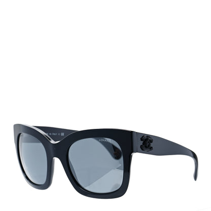 Chanel Acetate Square Sunglasses 5357 Black 1 of 7