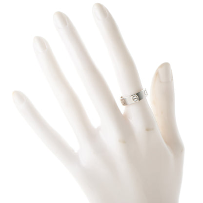 Cartier 18K White Gold 5.5mm LOVE Ring 51 5.75 2 of 4