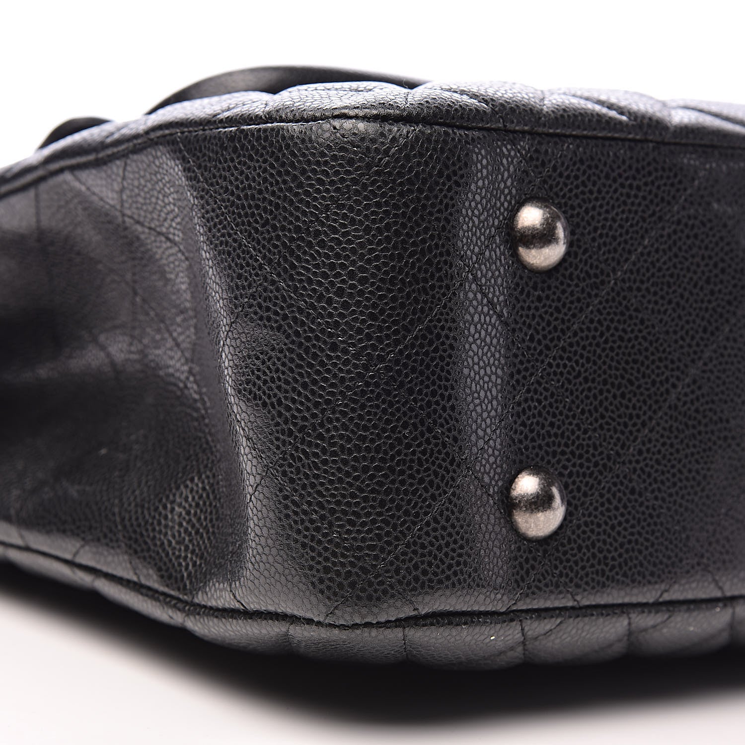 Chanel Caviar Quilted Flap Tote Dark Grey 8 of 11