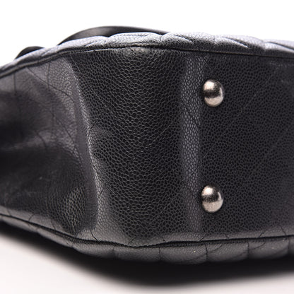 Chanel Caviar Quilted Flap Tote Dark Grey 8 of 11