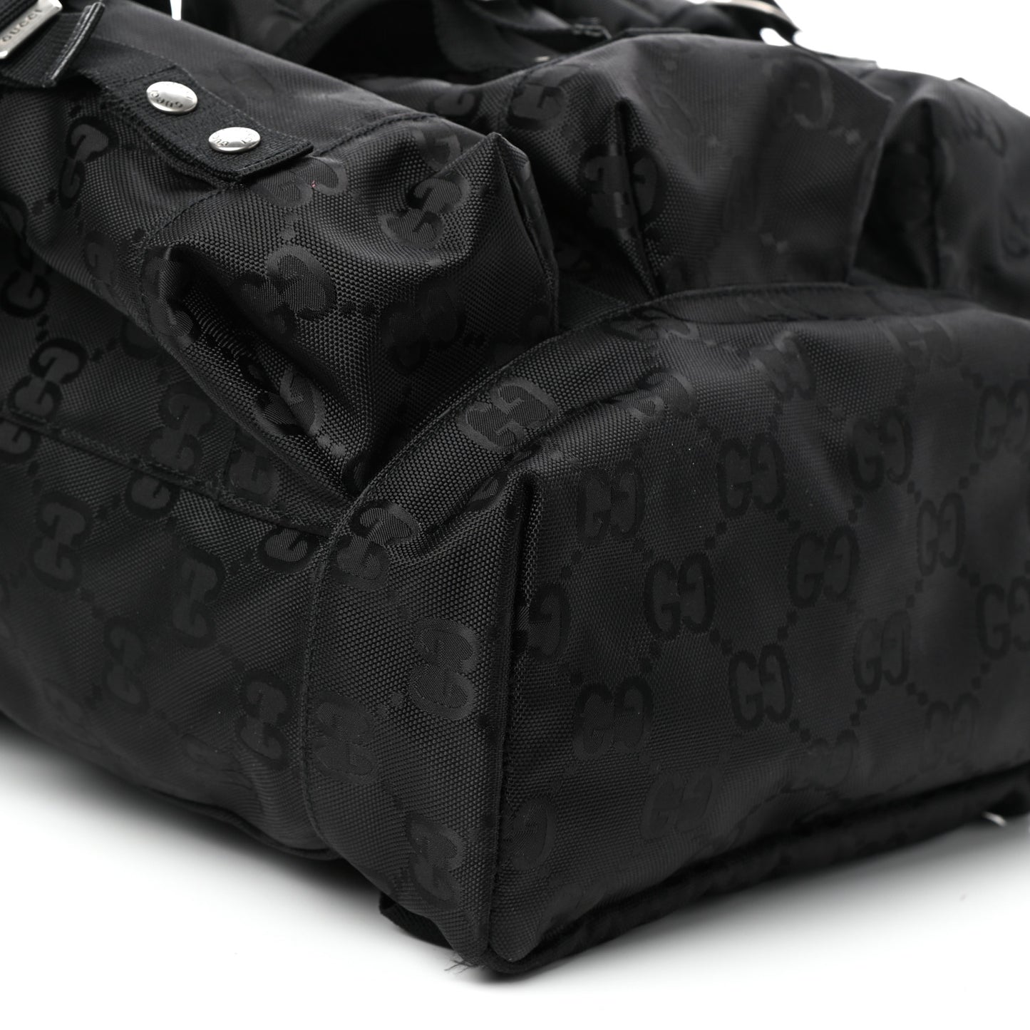 Econyl Nylon Monogram Off The Grid Utility Pocket Backpack Black