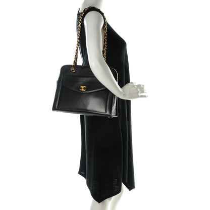 Chanel Caviar Flap Shoulder Bag Black 2 of 8