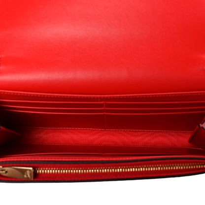 Christian Louboutin Calfskin Boudoir Wallet on Chain Red 5 of 9