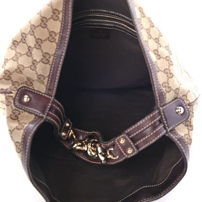 Gucci Monogram Large Wave Hobo Dark Brown 4 of 4