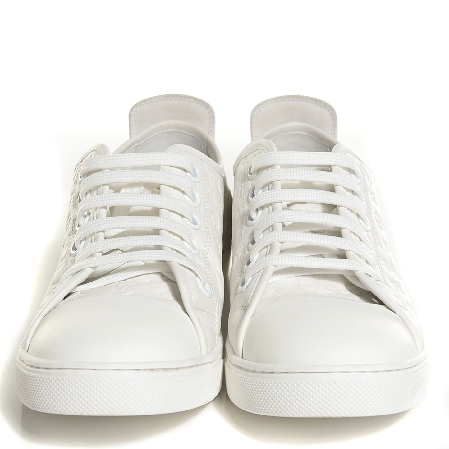 Calf Monogram Punchy Sneaker 39.5 8.5 White