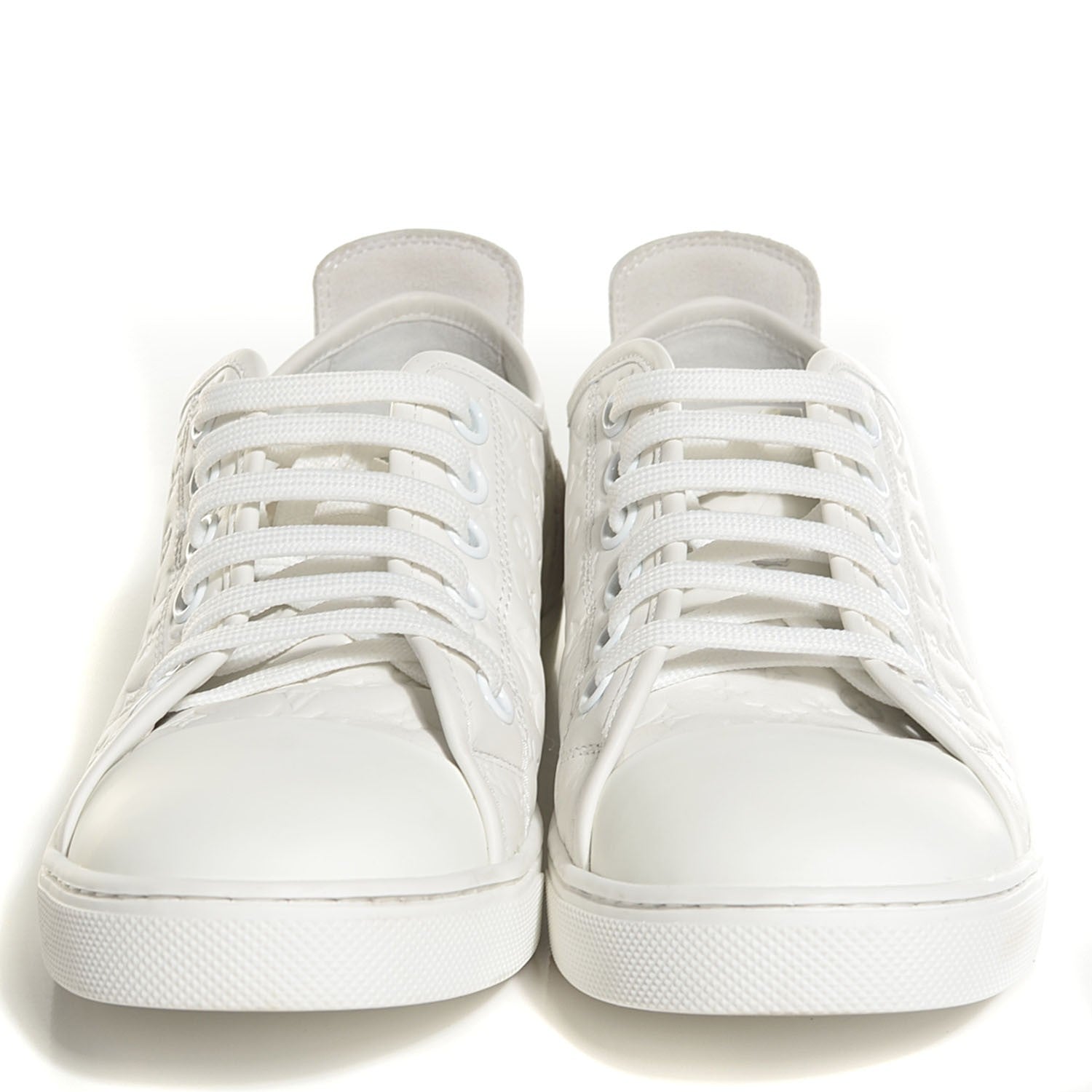 Louis Vuitton Calf Monogram Punchy Sneaker 39.5 8.5 White 2 of 7