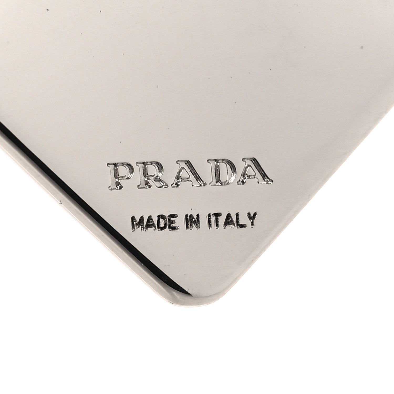 Prada Metal Triangle Hair Clip Fiery Red 3 of 4