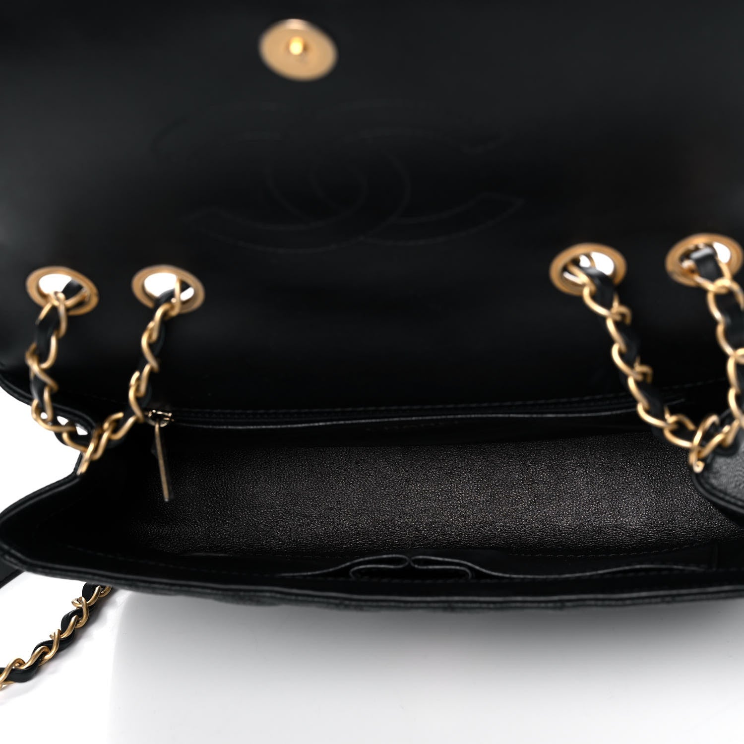 Chanel Caviar Quilted Medium CC Filigree Flap Black 5 of 12