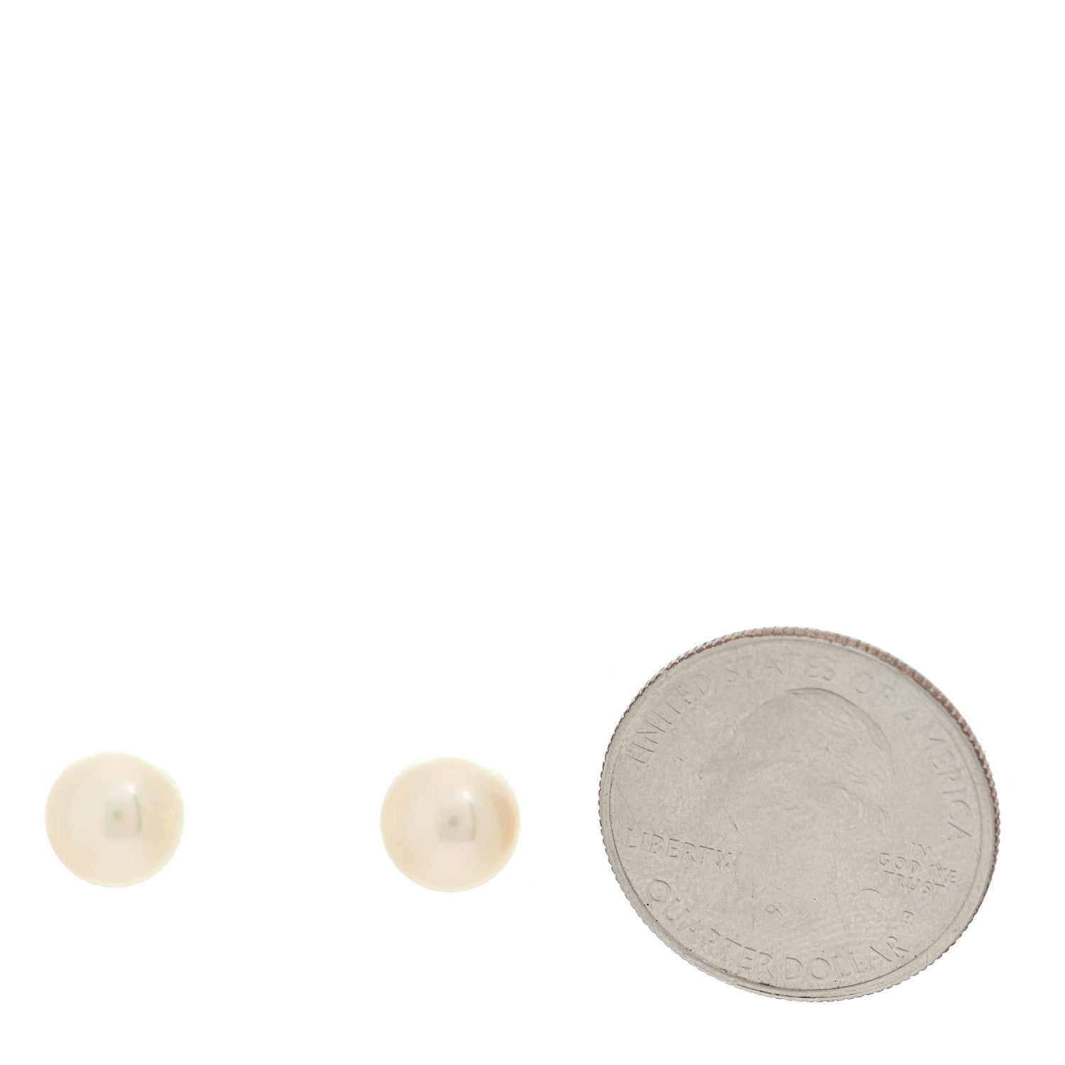 Mikimoto 18K White Gold Akoya Cultured Pearl 8-8.5mm Stud Earrings 2 of 4