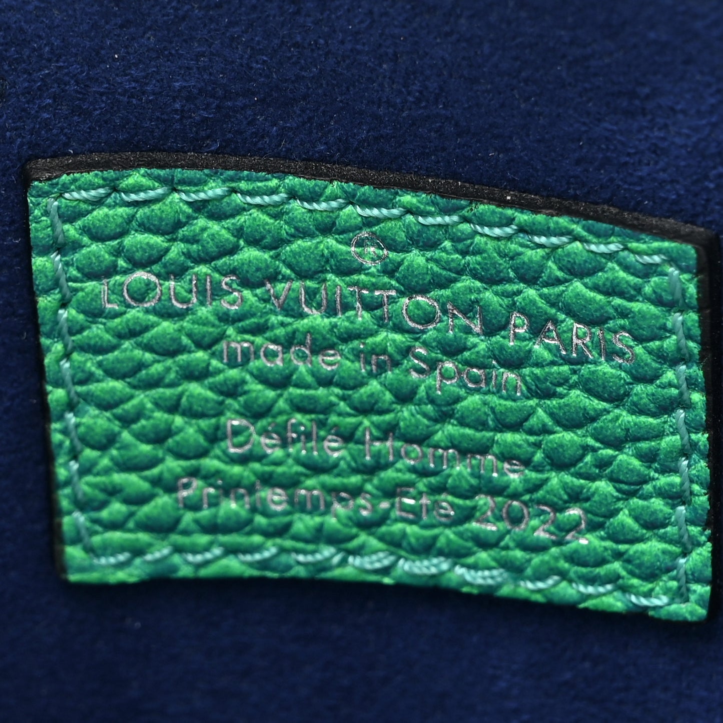 Taurillon Illusion Sac Plat XS Bleu Vert